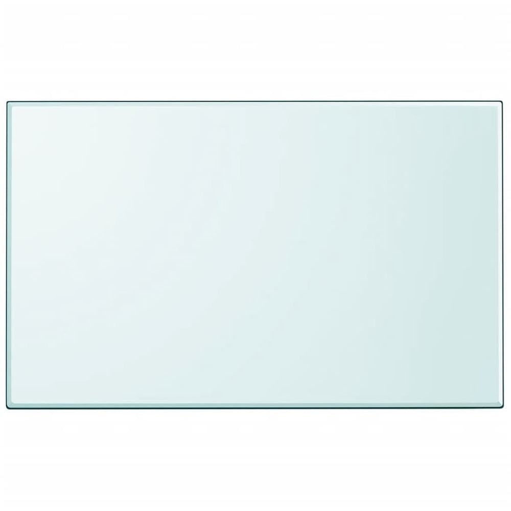Tischplatte aus gehärtetem Glas rechteckig 1000x620 mm