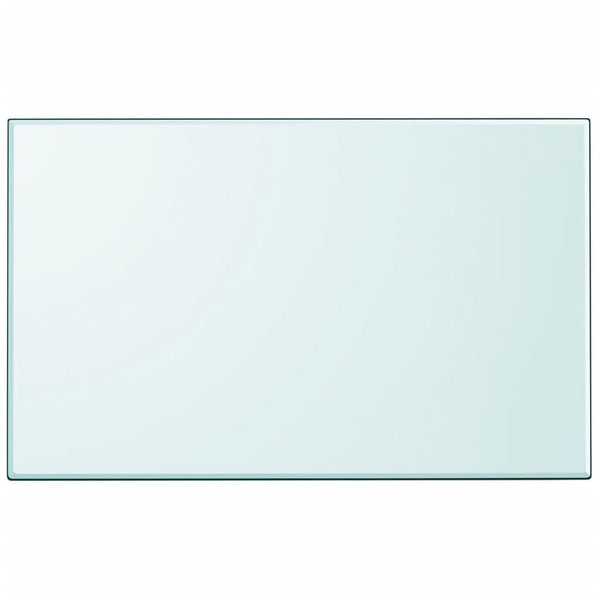 Tischplatte aus gehärtetem Glas rechteckig 1000x620 mm