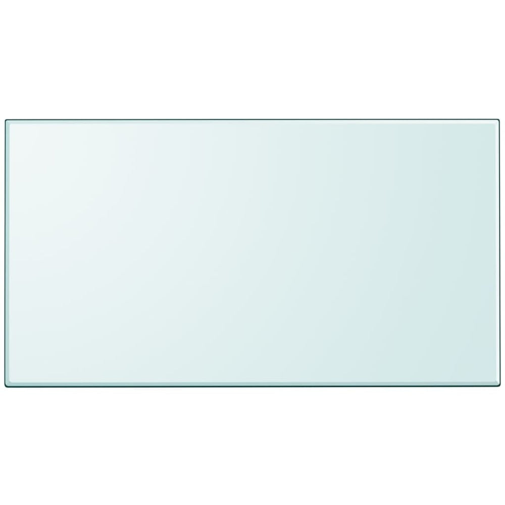 Tischplatte aus gehärtetem Glas rechteckig 1200x650 mm