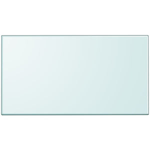 Tischplatte aus gehärtetem Glas rechteckig 1200x650 mm