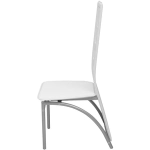 vidaXL Chaises de salle à manger 2 pcs Similicuir blanc