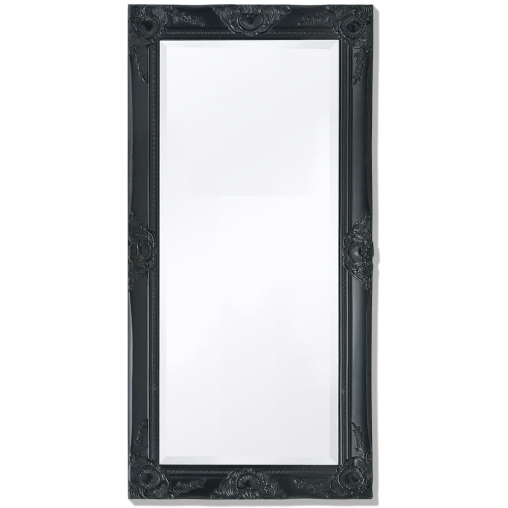 vidaXL Miroir mural de style baroque 100x50 cm Noir