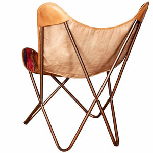 Butterfly-Sessel Mehrfarbig Chindi-Stoff