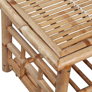 vidaXL Table basse en bambou 90x50x45 cm