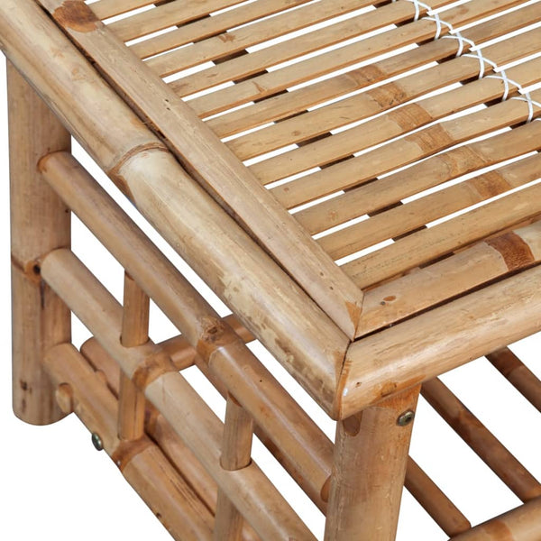 vidaXL Table basse en bambou 90x50x45 cm