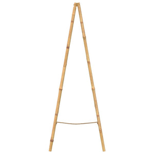 Doppel-Handtuchleiter mit fünf Bambussprossen 50 x 160 cm