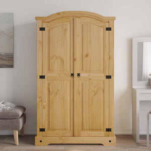 Kleiderschrank Mexiko-Stil Kiefernholz 2 Türen