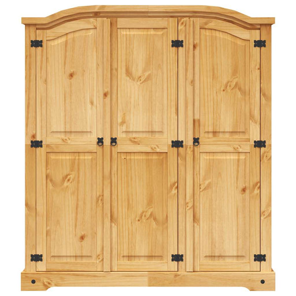 Kleiderschrank Mexiko-Stil Kiefernholz 3 Türen