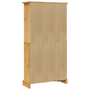 Bücherschrank 4 Fächer Mexiko-Stil Kiefernholz 80x29x150 cm