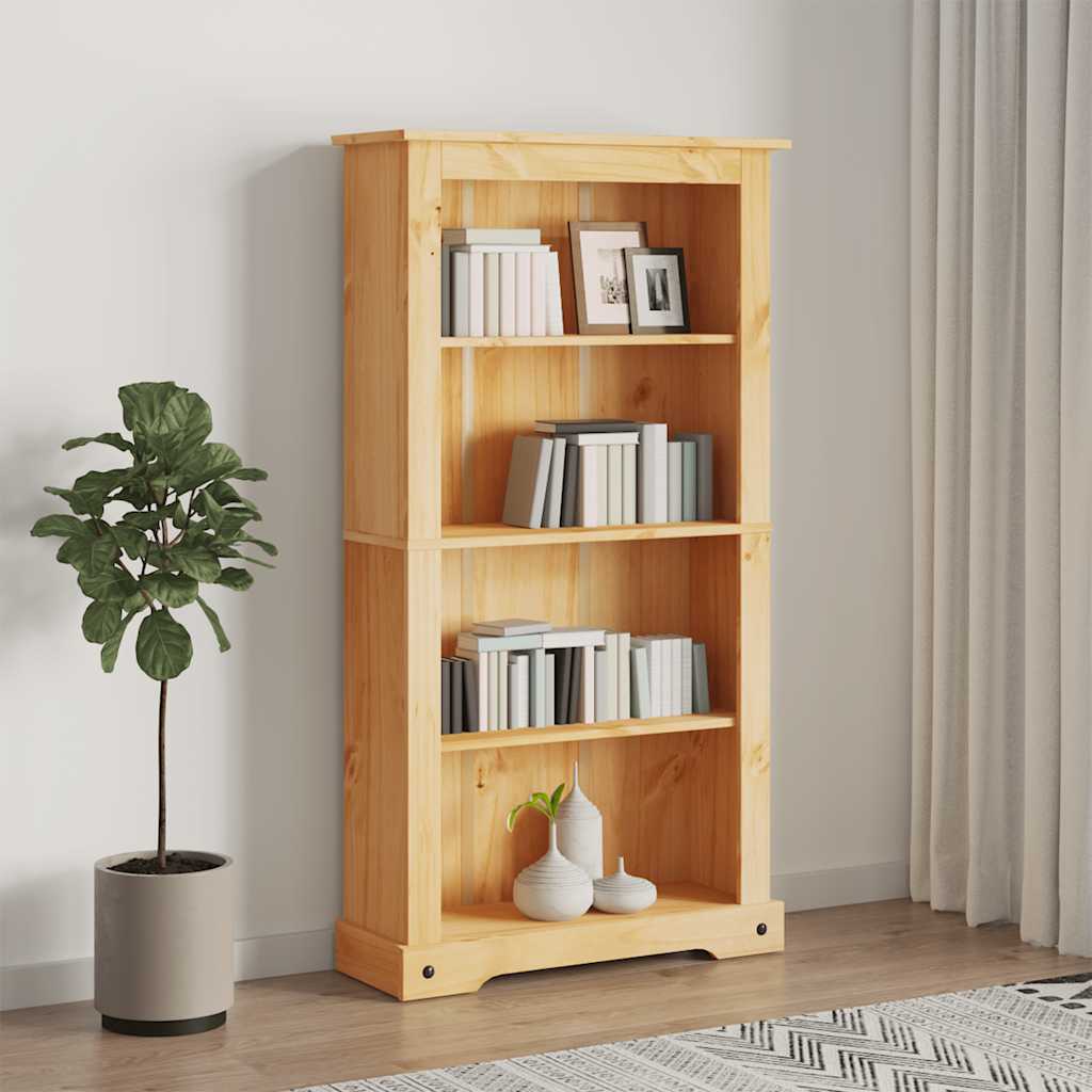 vidaXL Bibliothèque 4 étagères style mexicain pin massif 80x29x150 cm