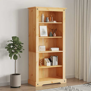 vidaXL Bibliothèque 5 étagères style mexicain pin massif 80x40x170 cm
