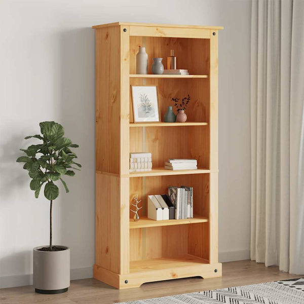 vidaXL Bibliothèque 5 étagères style mexicain pin massif 80x40x170 cm