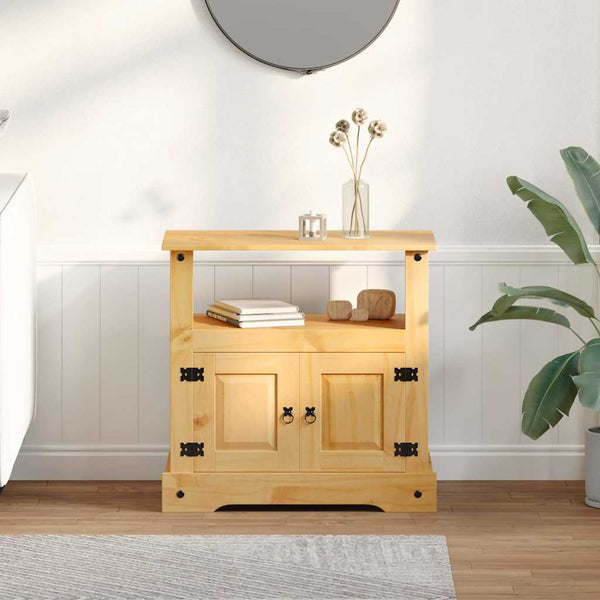vidaXL Meuble TV de style mexicain en pin massif Corona 80 x 43 x 78 cm