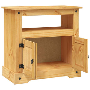 vidaXL Meuble TV de style mexicain en pin massif Corona 80 x 43 x 78 cm