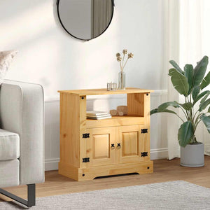 vidaXL Meuble TV de style mexicain en pin massif Corona 80 x 43 x 78 cm