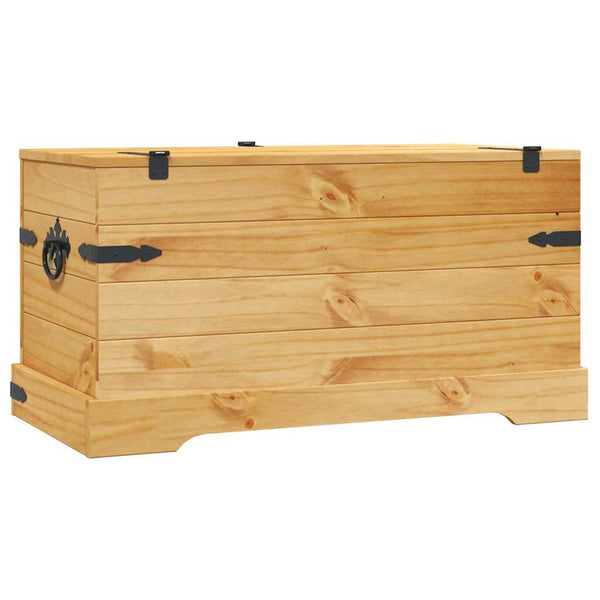 Truhe Mexiko-Stil Kiefernholz 91x49,5x47 cm
