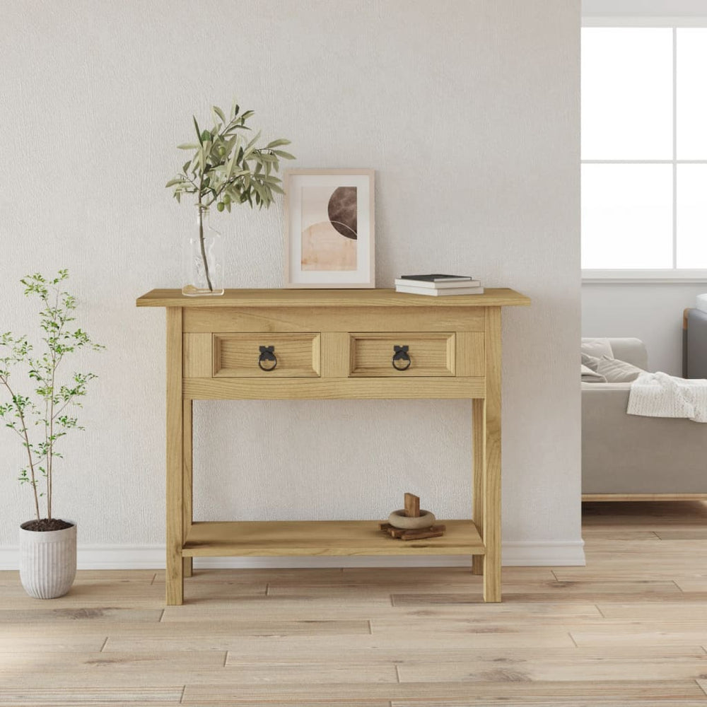 Konsolentisch im Mexiko-Stil Kiefer Massiv Corona 93x34,5x73 cm