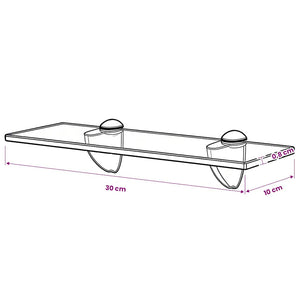 vidaXL Étagère murale en verre 30x10 cm 8 mm
