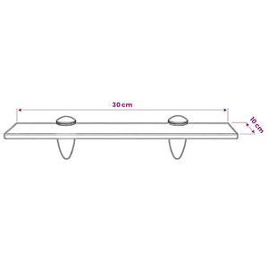 vidaXL Étagère murale en verre 30x10 cm 8 mm
