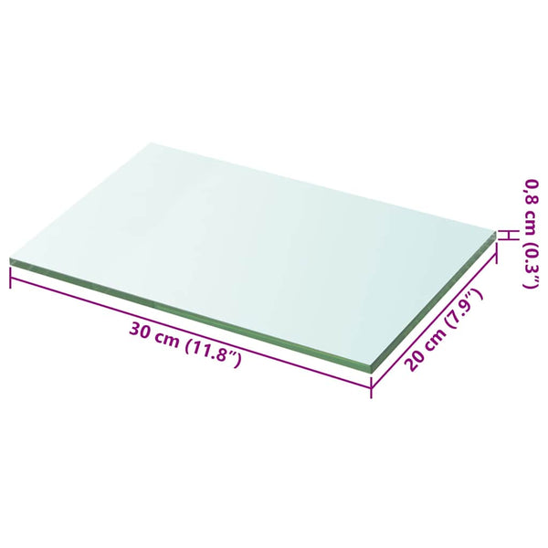 Regalboden Glas Transparent 20x30 cm