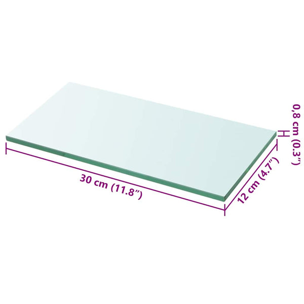 Regalboden Glas Transparent 30x12 cm