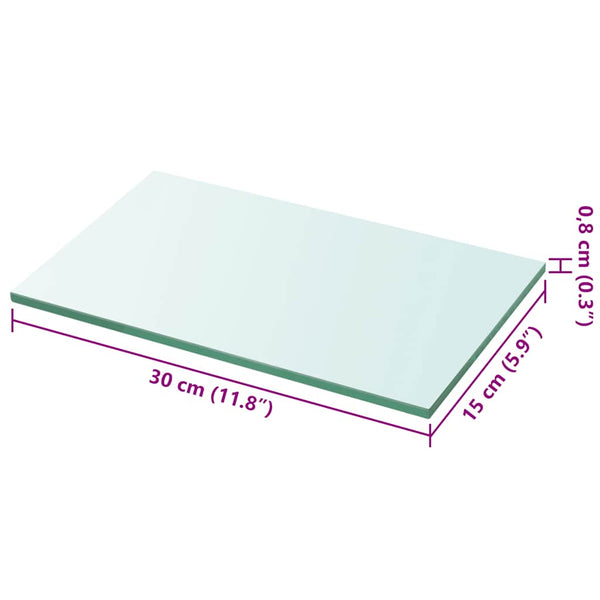 Regalboden Glas Transparent 30x15 cm