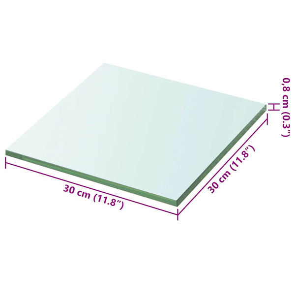 Regalboden Glas Transparent 30x30 cm