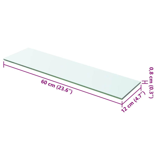 Regalboden Glas Transparent 60x12 cm