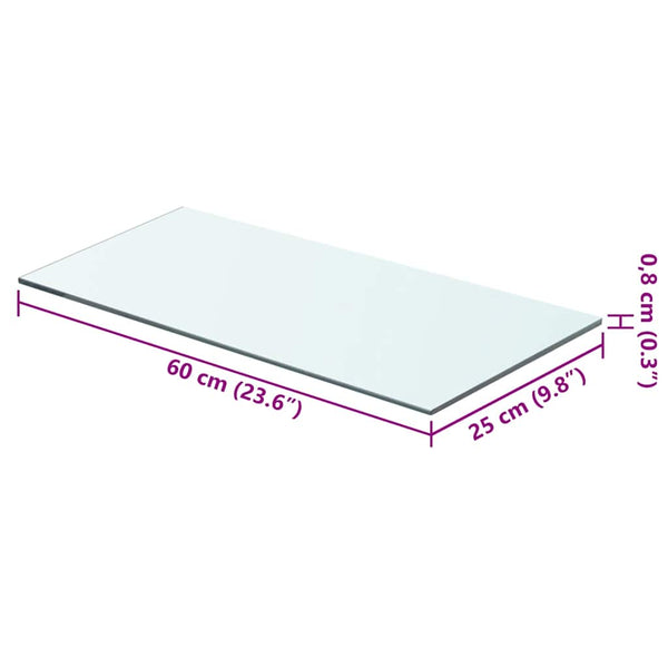 Regalboden Glas Transparent 60x25 cm