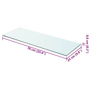 Regalboden Glas Transparent 70x25 cm