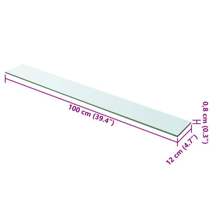 Regalboden Glas Transparent 100x12 cm