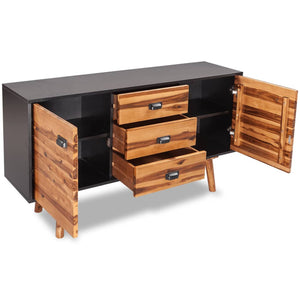 Sideboard Massivholz Akazie 115x35x70 cm
