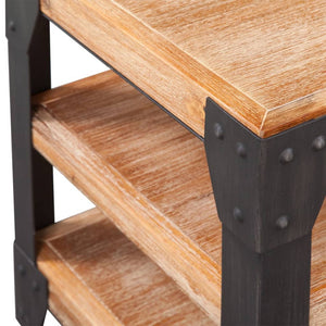 Meuble TV vidaXL en bois d'acacia massif 140x40x45 cm