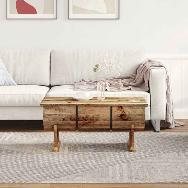 Couchtisch Massivholz Mango 88x50x40 cm