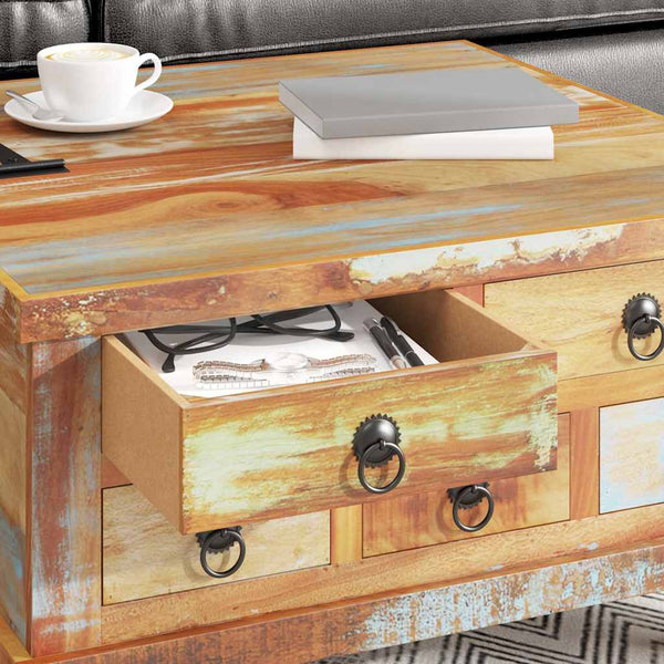 vidaXL Table basse en bois de récupération 70 x 70 x 38 cm