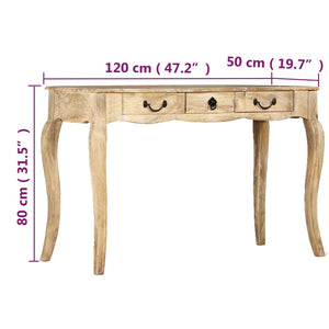 Konsolentisch Mangoholz Massiv 120x50x80 cm