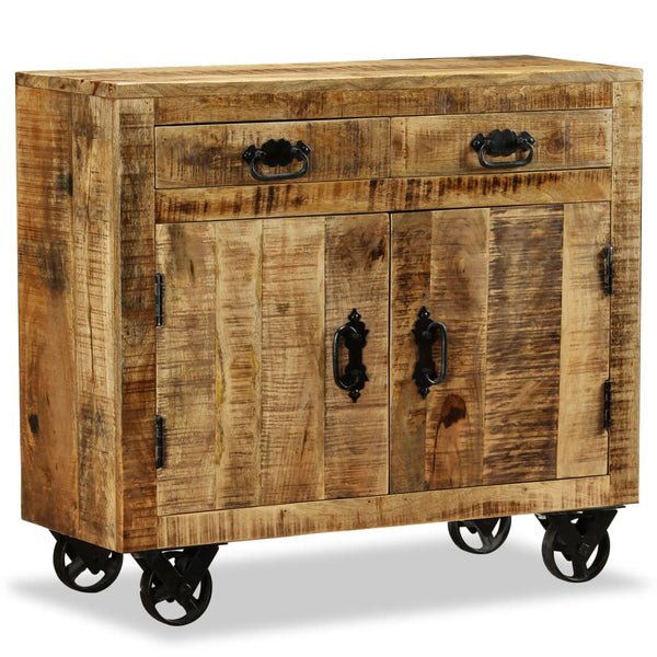 Sideboard mit 2 Schubladen und 1 Fach Raues Mangoholz