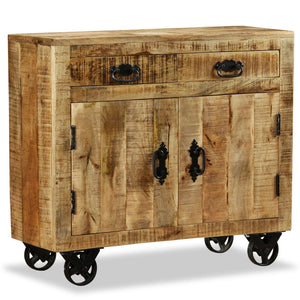 Sideboard mit 2 Schubladen und 1 Fach Raues Mangoholz