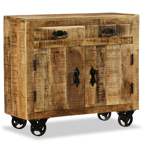 Sideboard mit 2 Schubladen und 1 Fach Raues Mangoholz