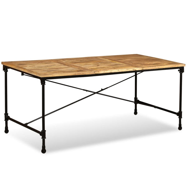 vidaXL Table de salle à manger en bois de manguier massif 180 cm