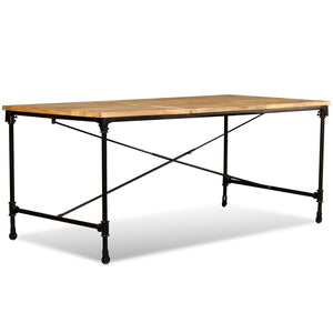 vidaXL Dining Table Solid Mango Wood 180 cm