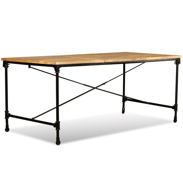 vidaXL Table de salle à manger en bois de manguier massif 180 cm