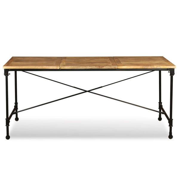vidaXL Table de salle à manger en bois de manguier massif 180 cm