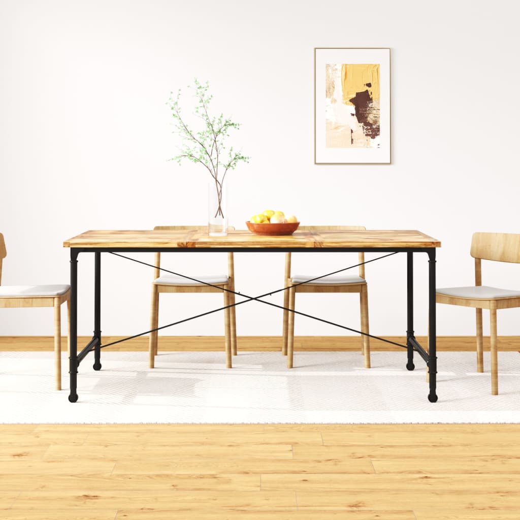 vidaXL Table de salle à manger en bois de manguier massif 180 cm