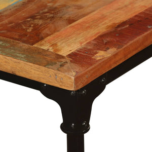 vidaXL Table de salle à manger en bois de récupération massif 180 cm