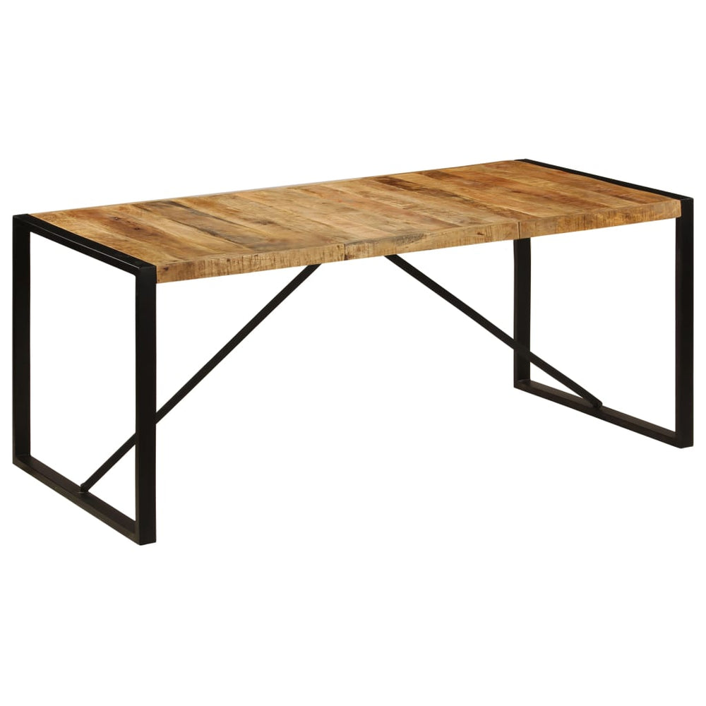 vidaXL Table de salle à manger en bois de manguier massif brut 180 cm