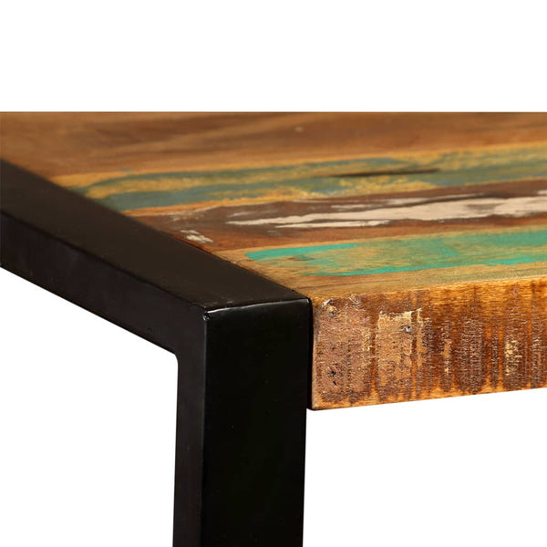 vidaXL Table de salle à manger en bois de récupération massif 120 cm