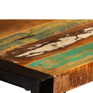 vidaXL Table de salle à manger en bois de récupération massif 120 cm