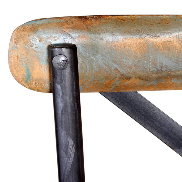 vidaXL Bar Stool Solid Reclaimed Wood