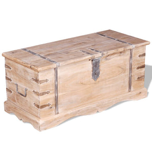 vidaXL Coffre en bois d'acacia